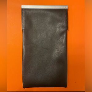 Fendi Black Leather Sunglasses Case